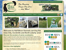 Tablet Screenshot of halfmoonkennels.com